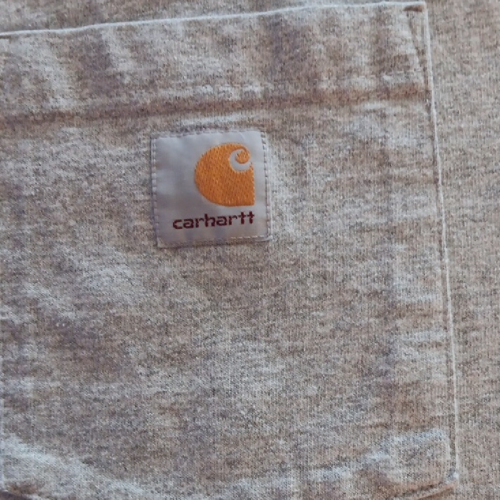 Carhartt Heather Gray Men's Short Sleeve Pocket Tee S - Picture 2 of 5